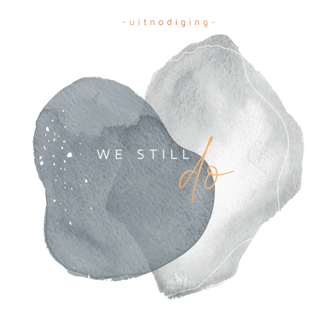 Watercolor uitnodiging huwelijksjubileum