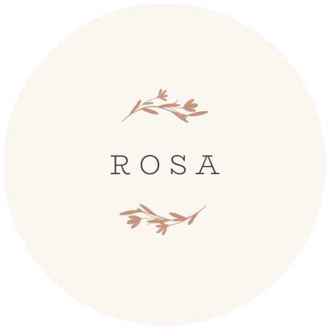 Uniek minimalistisch rond geboortekaartje voor een meisje