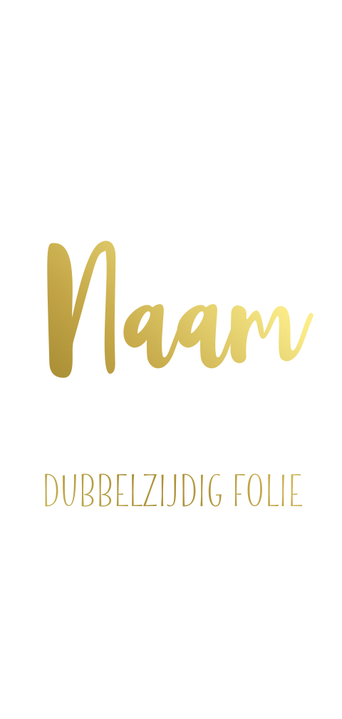 Geboortekaartje enkel vierkant panorama staand met foliedruk