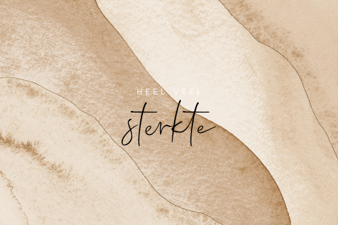 Watercolor wenskaart sterkte