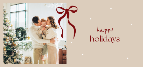 Fotokaart om te versturen met kerst en oud & nieuw