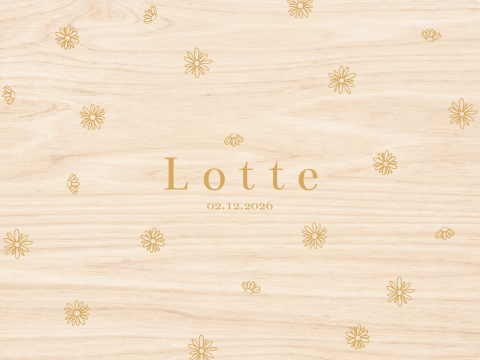 Memorybox met madeliefjes voor tastbare kraamherinneringen