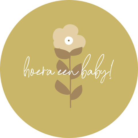 Sluitzegel bloemetje en tekst