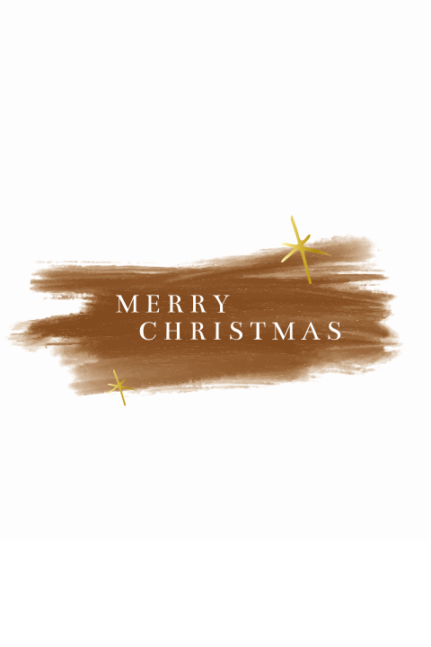 Kerstkaart verf ster
