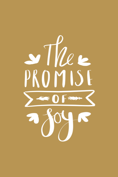 Kerstkaart the promise of Joy