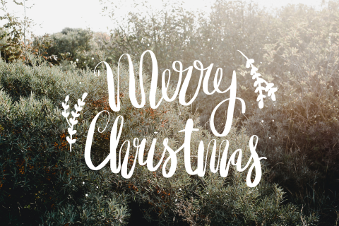 Foto kerstkaart Merry Christmas