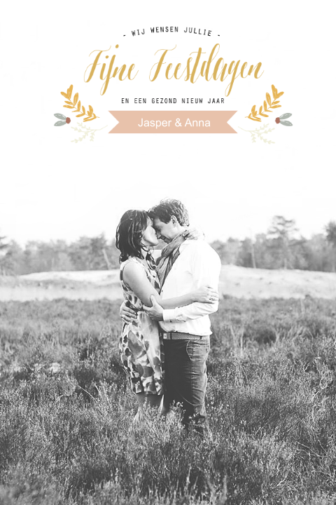 Foto kerstkaart tekst