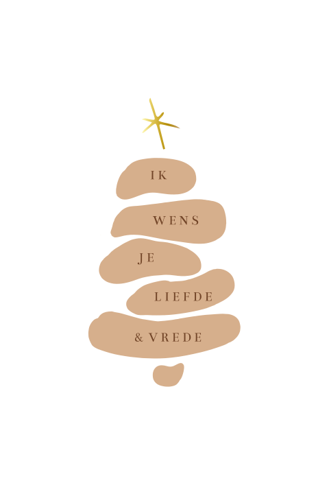 Kerstkaart Kerstboom tekst