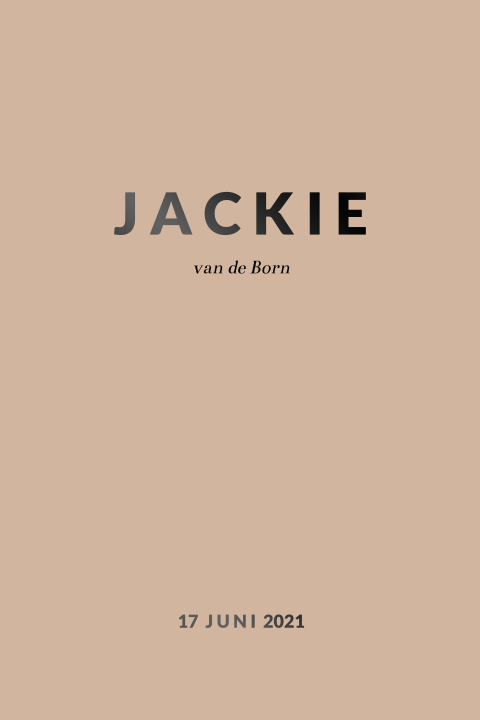 Geboortekaartje strak zwart folie