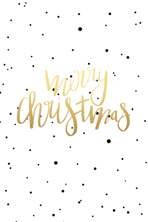 Kerstkaart stippen