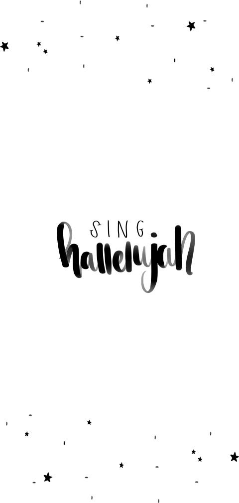 Kerstkaart Hallelujah ster