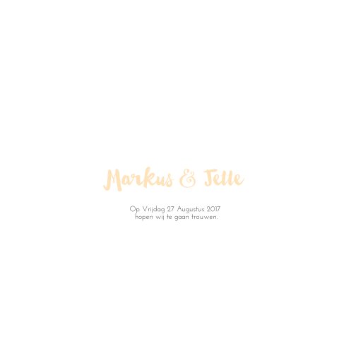 Boho Trouwkaart dubbel