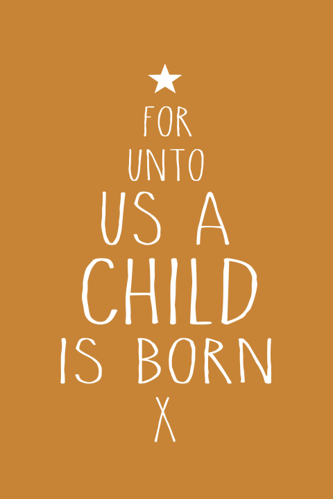 Kerstkaart for unto