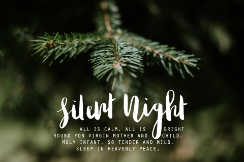 Foto kerstkaart silent night