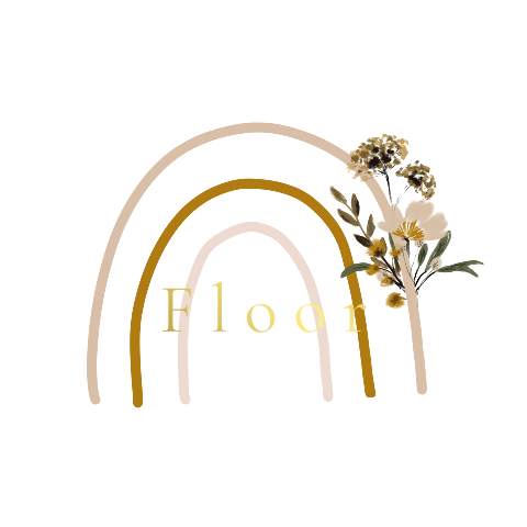 Geboortekaartje stans Regenboog vorm bloemen