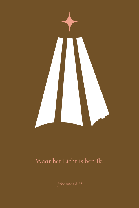 Kerstkaart Licht stans