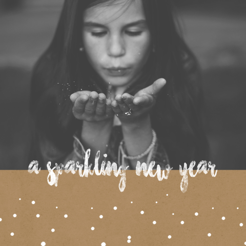 Kerstkaart foto sparkling