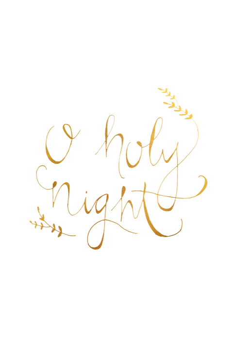 Kerstkaart O holy