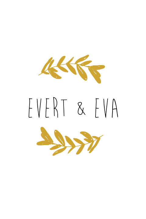 Trouwkaart Takje olijf