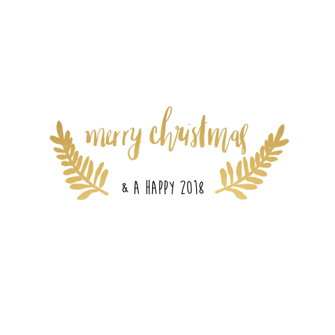 Kerstkaart blaadjes
