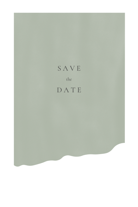 Save the Date stans golvende onderkant