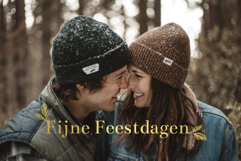 Kerstkaart foto goudfolie tekst