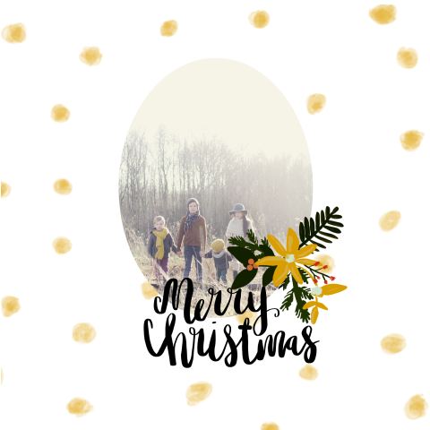 Kerstkaart foto stippen