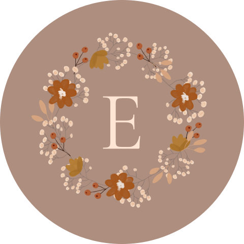 Sluitzegel krans letter