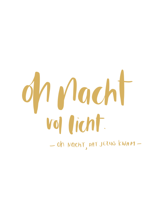 Kerstkaart Oh nacht