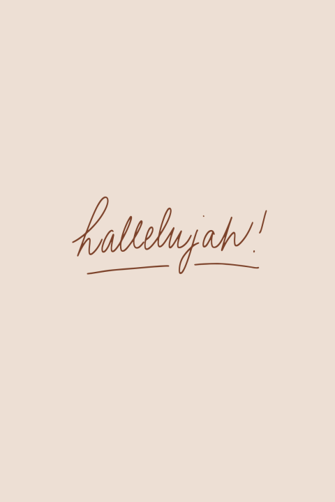 Kerstkaart hallelujah