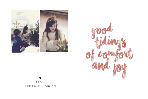 Kerstkaart brush 2 foto