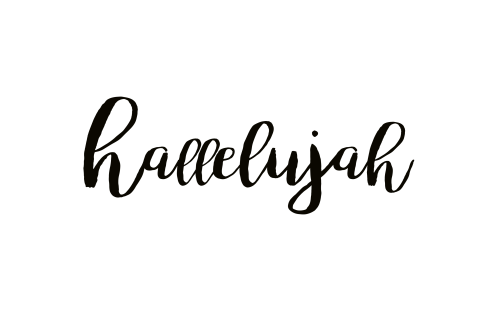 Kerstkaart hallelujah