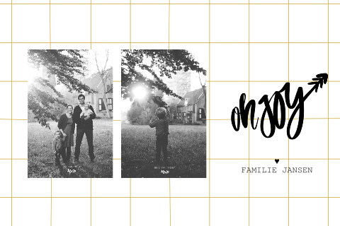 Kerstkaart Ruit Oh Joy