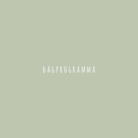 Dagprogramma boho bloemen