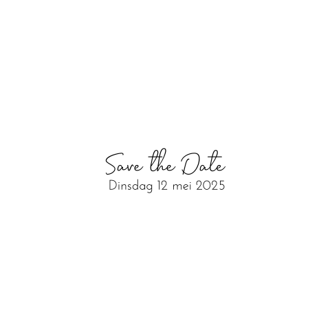 Save the date goud stippen