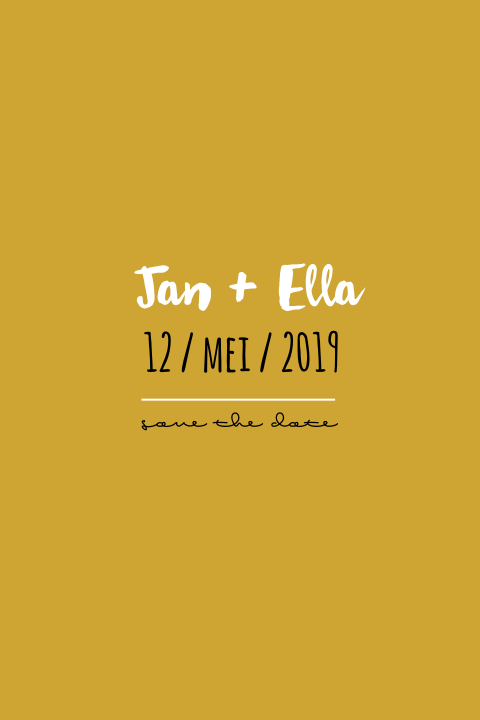 Save the Date Botanical palm