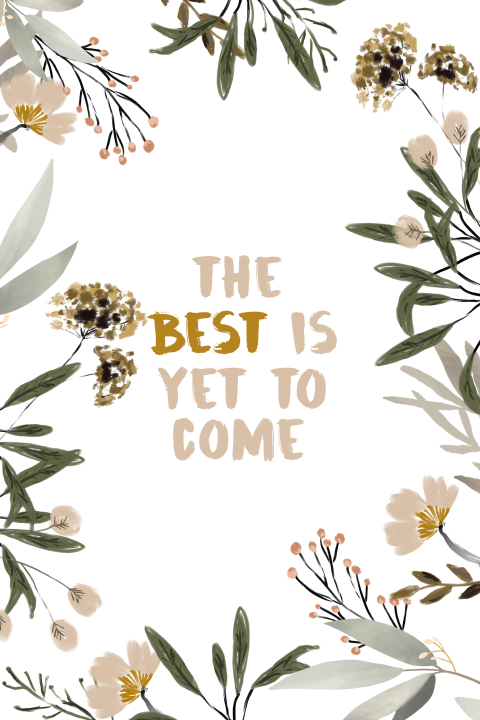 Wenskaart The best is yet to come