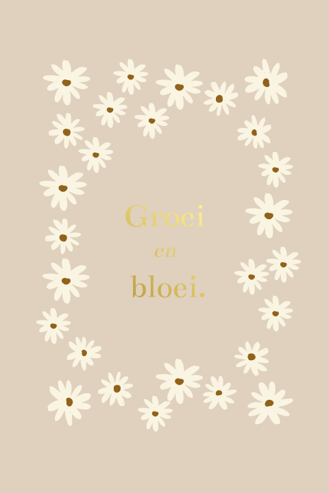 Folie poster margrietjes folie