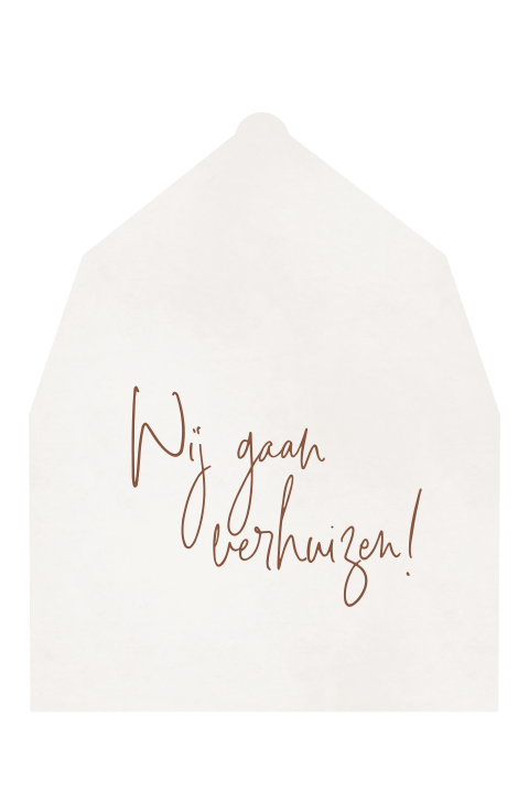 Verhuiskaart stans vorm huis