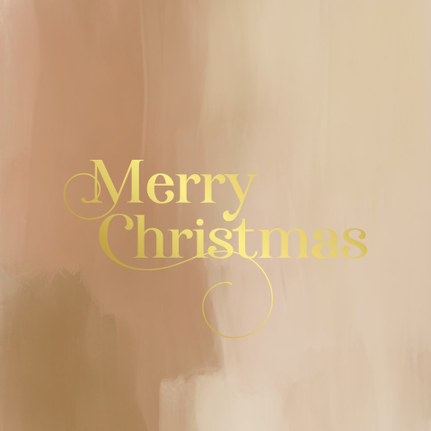 Kerstkaart waterverf achtergrond