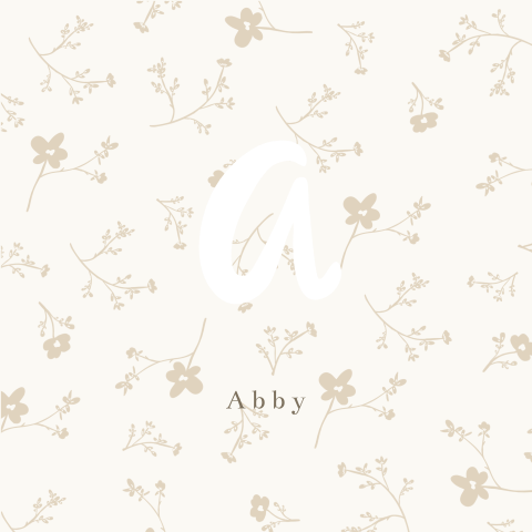 Geboortekaartje stans letter A