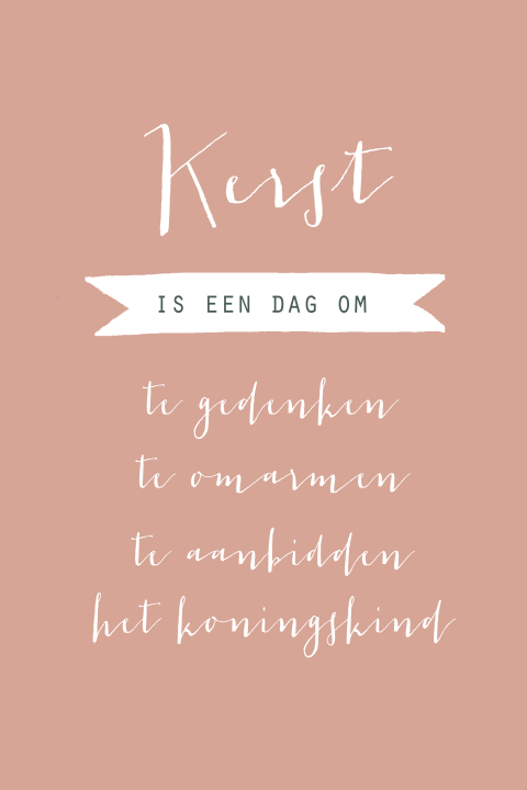 Kerstkaart een dag