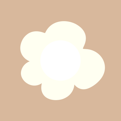 Geboortekaartje stans rond bloem