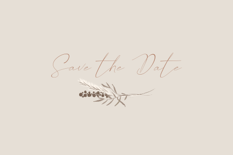 Nature Save the Date kaart