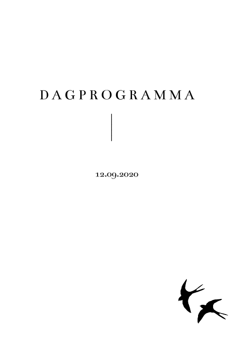 Dagprogramma kaart birds