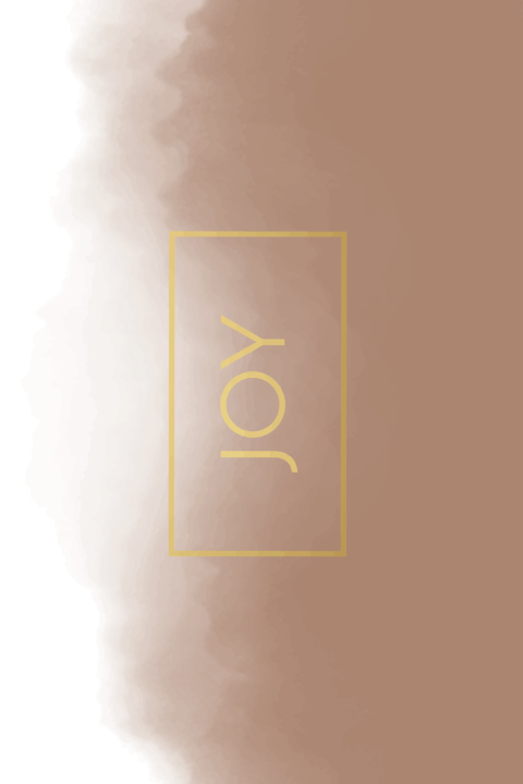 Kerstkaart goudlook Joy