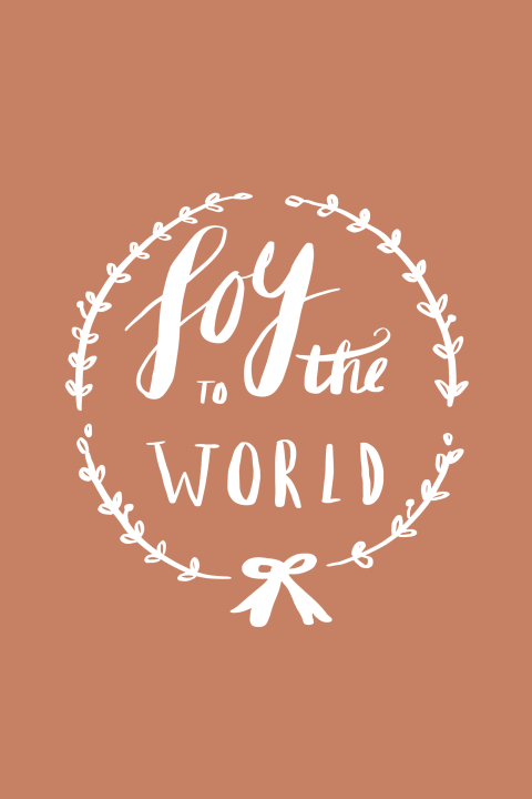 Kerstkaart Joy to the world
