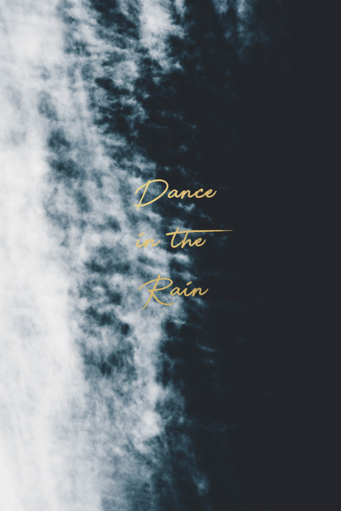 Wenskaart Dance in the rain