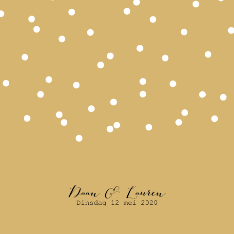 Trouwkaart stippen