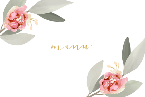 Menukaart Roses